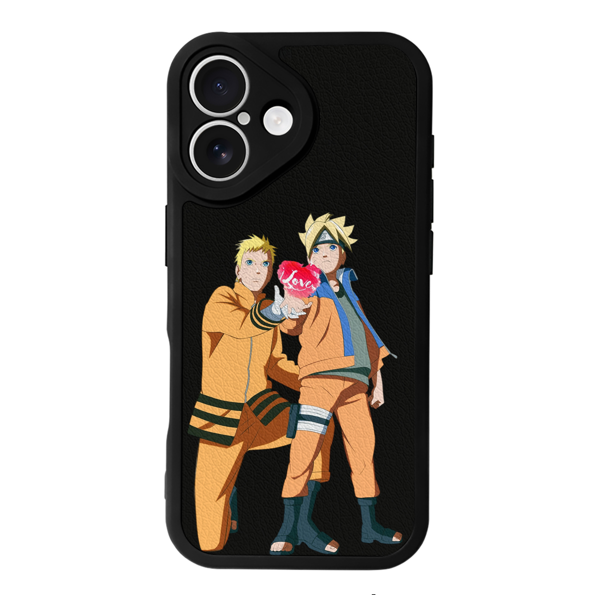 （画像用） NARUTO -ナルト- うずまき ボルト Uzumaki Boruto 【iPhone 16シリーズ対応】シリコンスマホケース（レザー調） 材質：シリコン